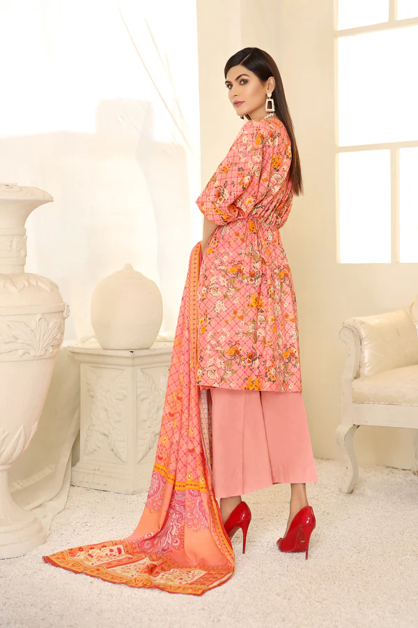 D 19 - Digital Printed Linen 3PC - Image 3