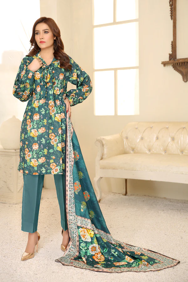 D 20 - Digital Printed Linen 3PC