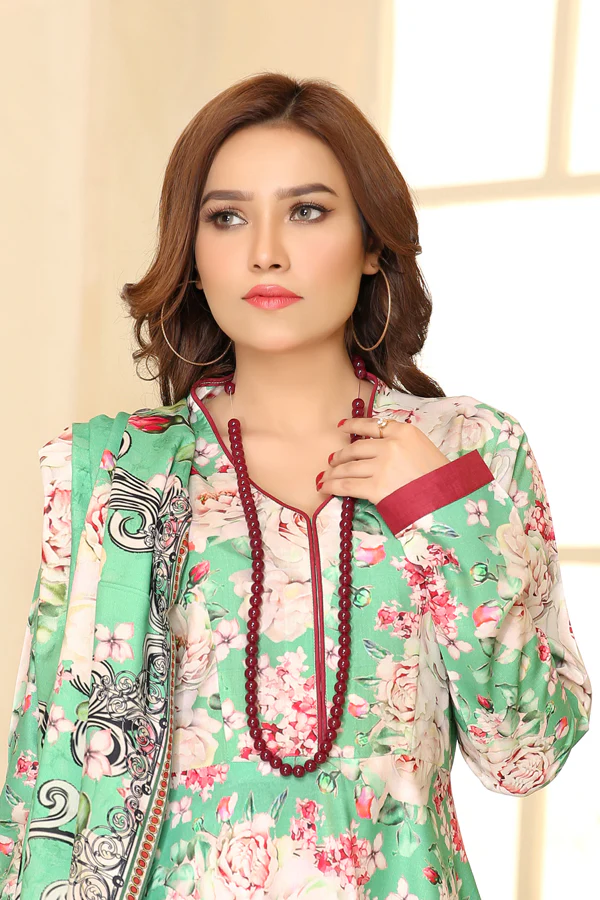 D 22 - Digital Printed Linen 3PC - Image 3