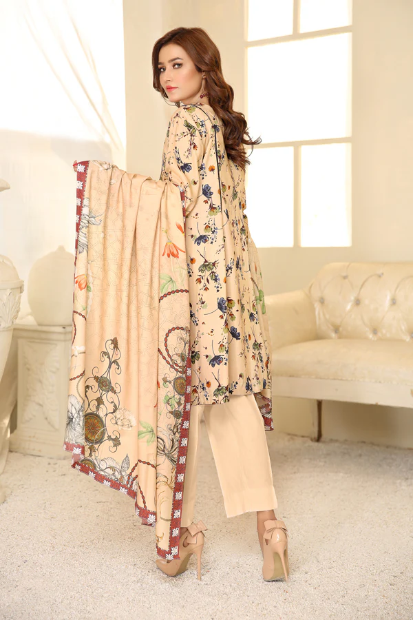 D 23 - Digital Printed Linen 3PC - Image 2