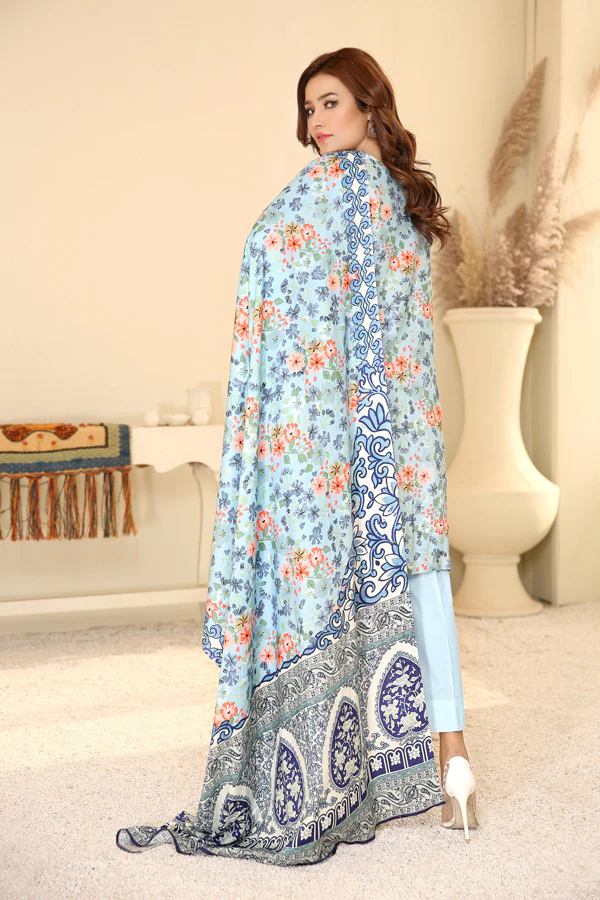 D 24 - Digital Printed Linen 3PC - Image 2