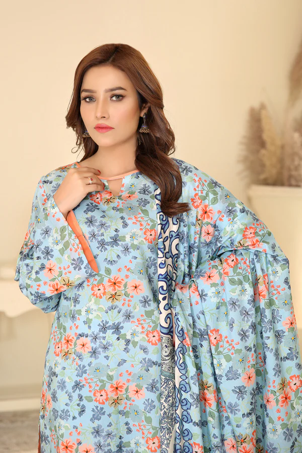 D 24 - Digital Printed Linen 3PC - Image 3