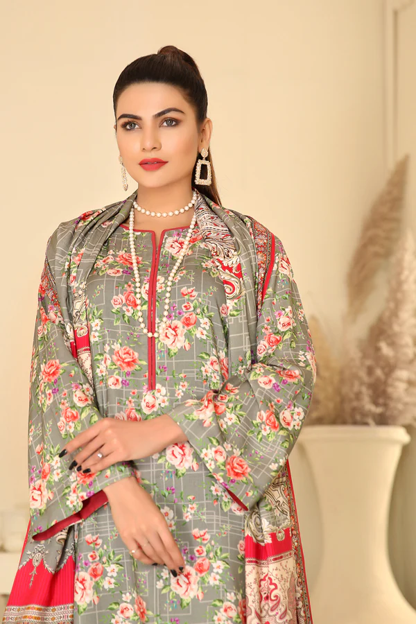 D 25 - Digital Printed Linen 3PC - Image 3