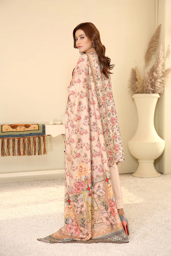 D 26 - Digital Printed Linen 3PC - Image 2