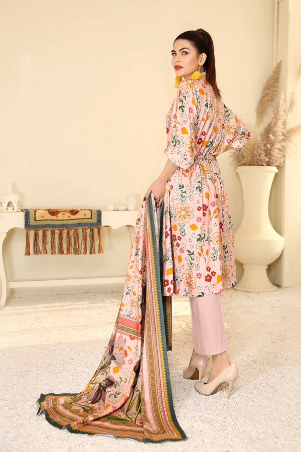 D 29 - Digital Printed Linen 3PC - Image 3