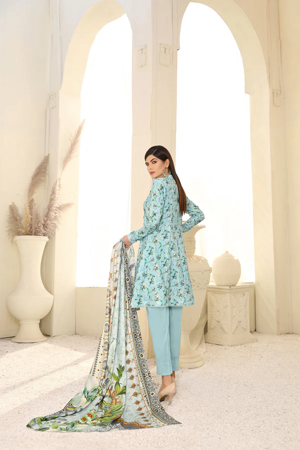 D 3 - Digital Printed Linen 3PC - Image 2