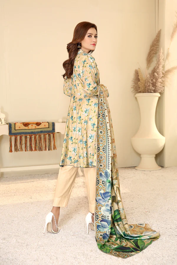 D 30 - Digital Printed Linen 3PC - Image 2