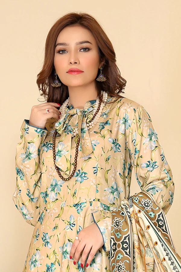 D 30 - Digital Printed Linen 3PC - Image 3