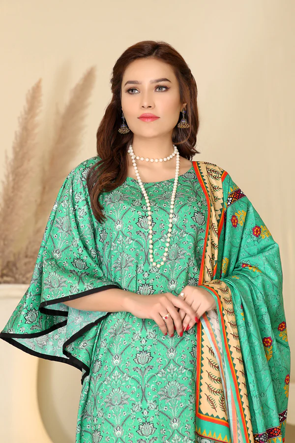 D 37 - Digital Printed Linen 3PC - Image 3