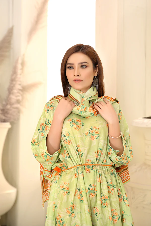 D 4 - Digital Printed Linen 3PC - Image 3