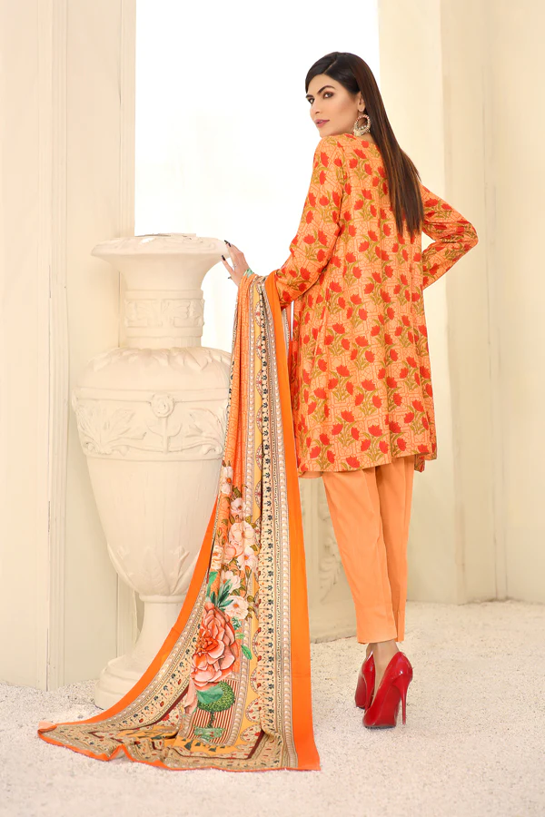 D 7 - Digital Printed Linen 3PC - Image 2