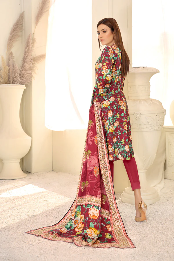 D 8 - Digital Printed Linen 3PC - Image 2