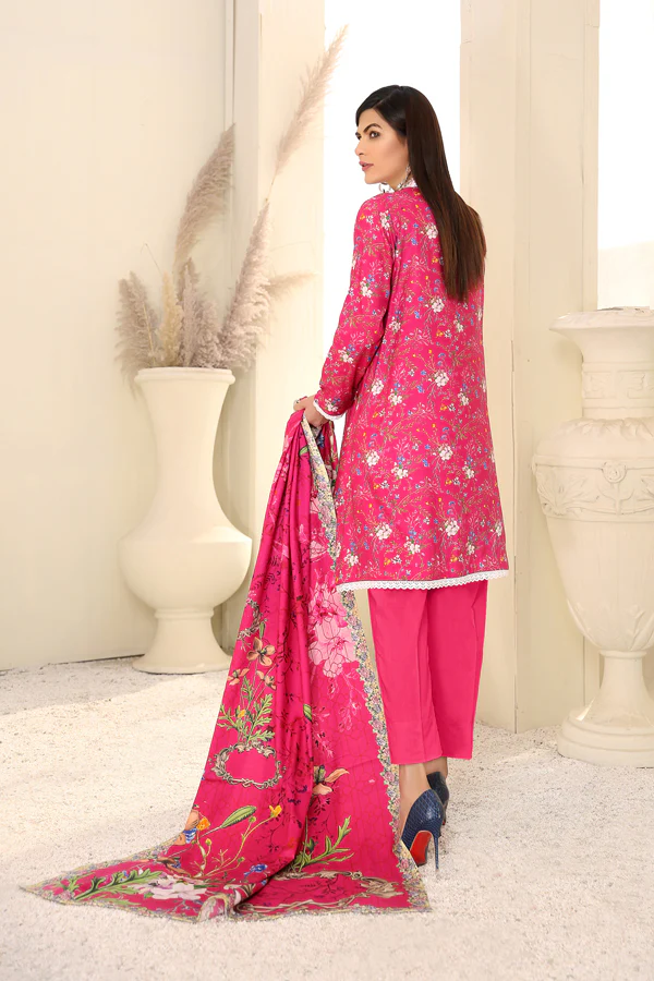 D 10 - Digital Printed Linen 3PC - Image 2