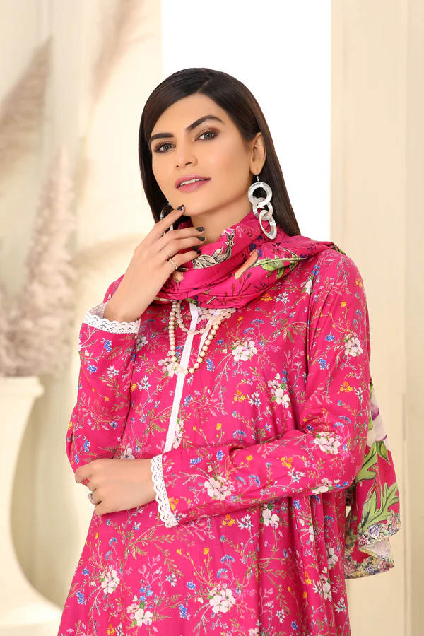 D 10 - Digital Printed Linen 3PC - Image 3