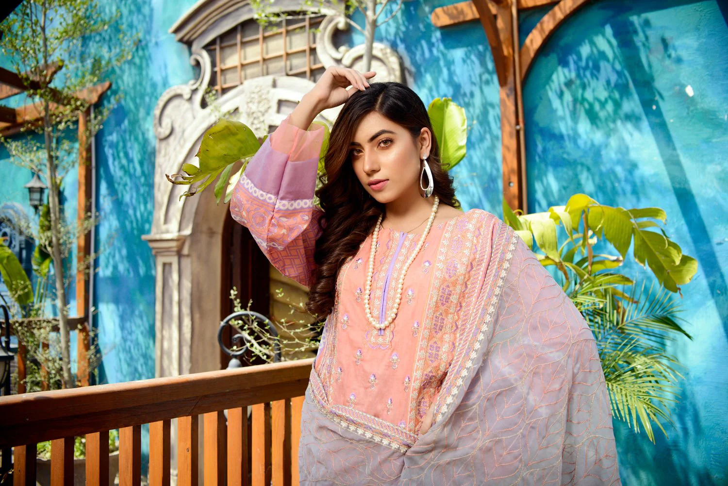 Dahlia- Printed and Embroidered Lawn 3PC - Image 3