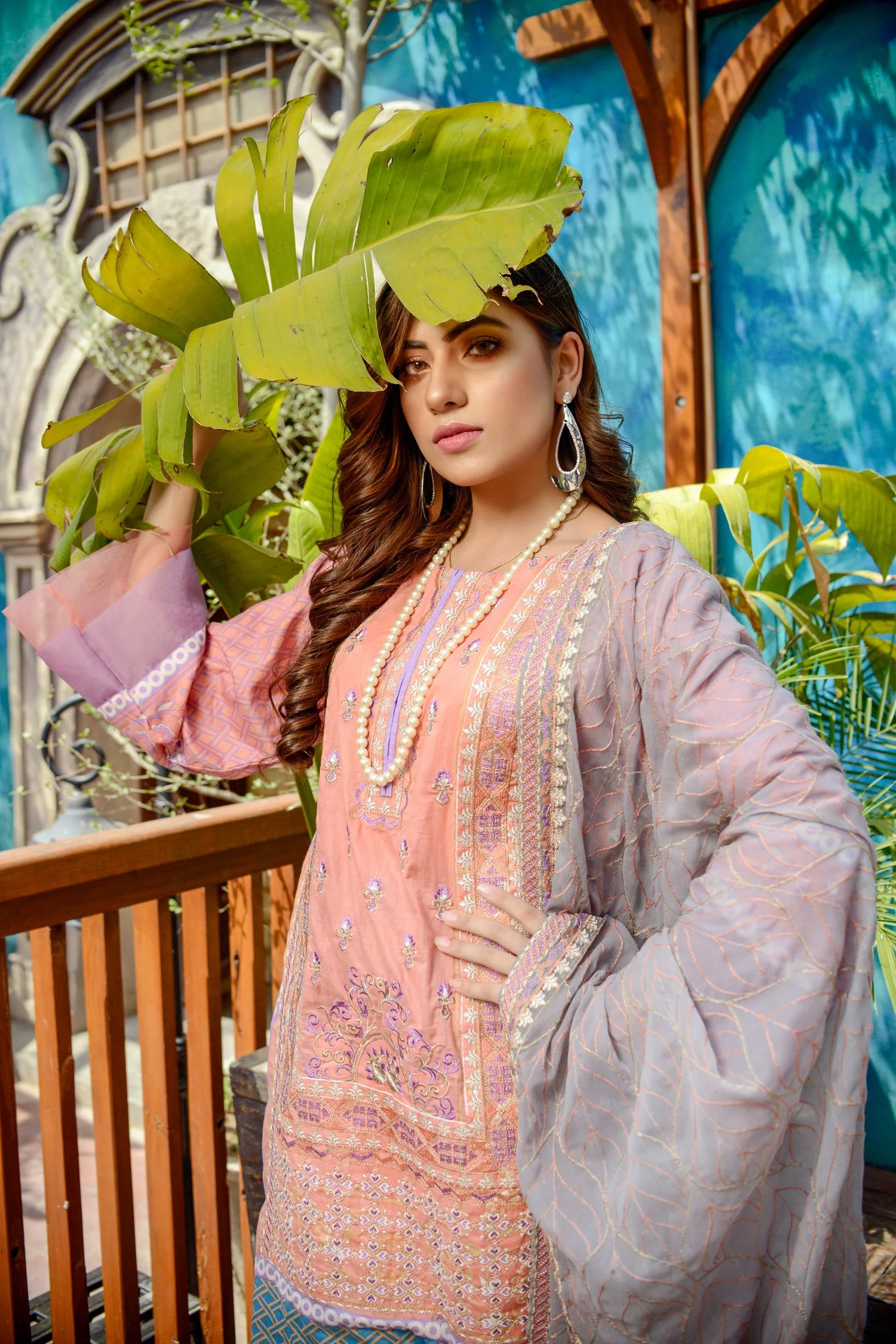 Dahlia- Printed and Embroidered Lawn 3PC - Image 4