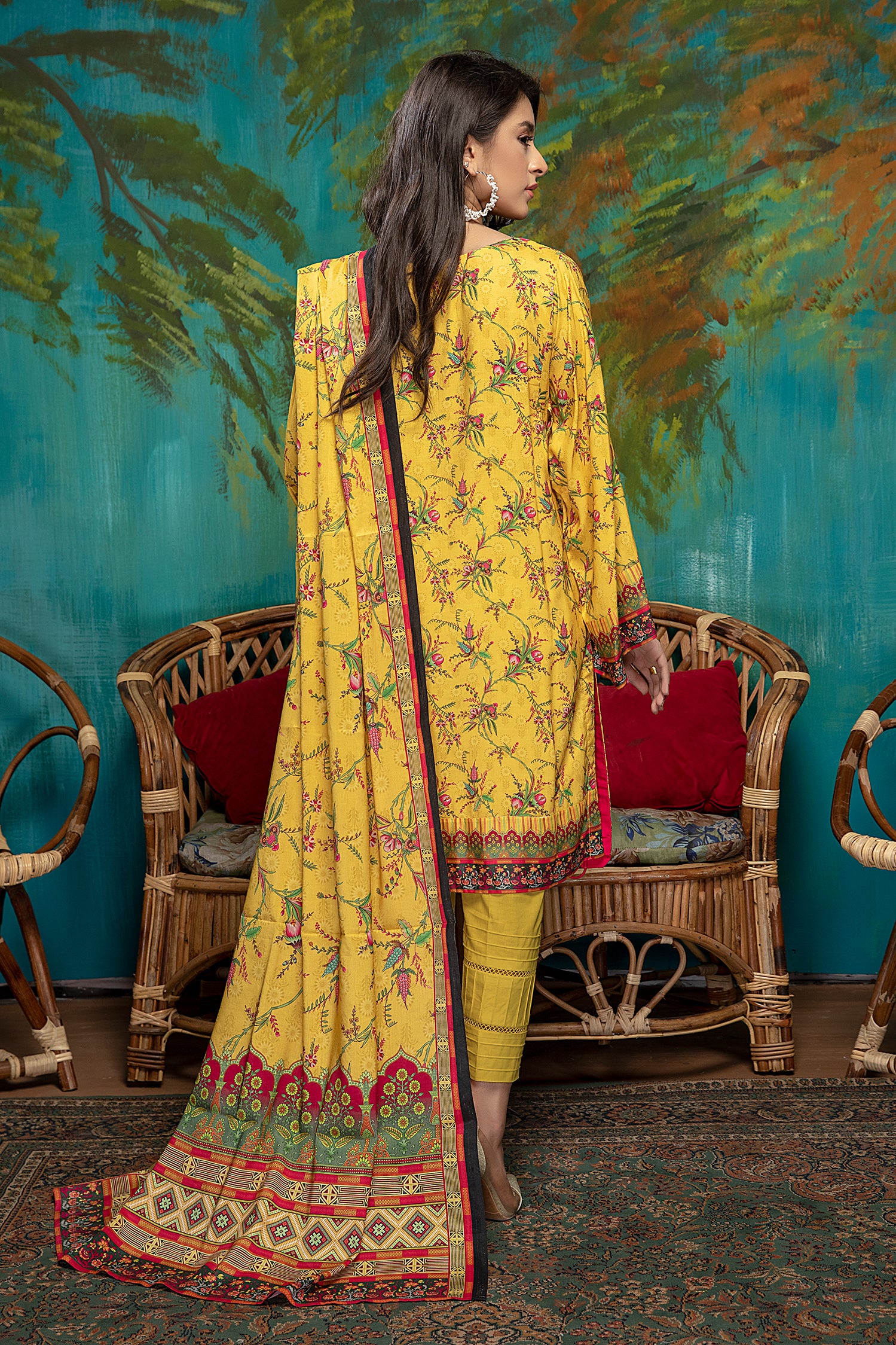 Daisy - Digital Printed Linen - Image 2