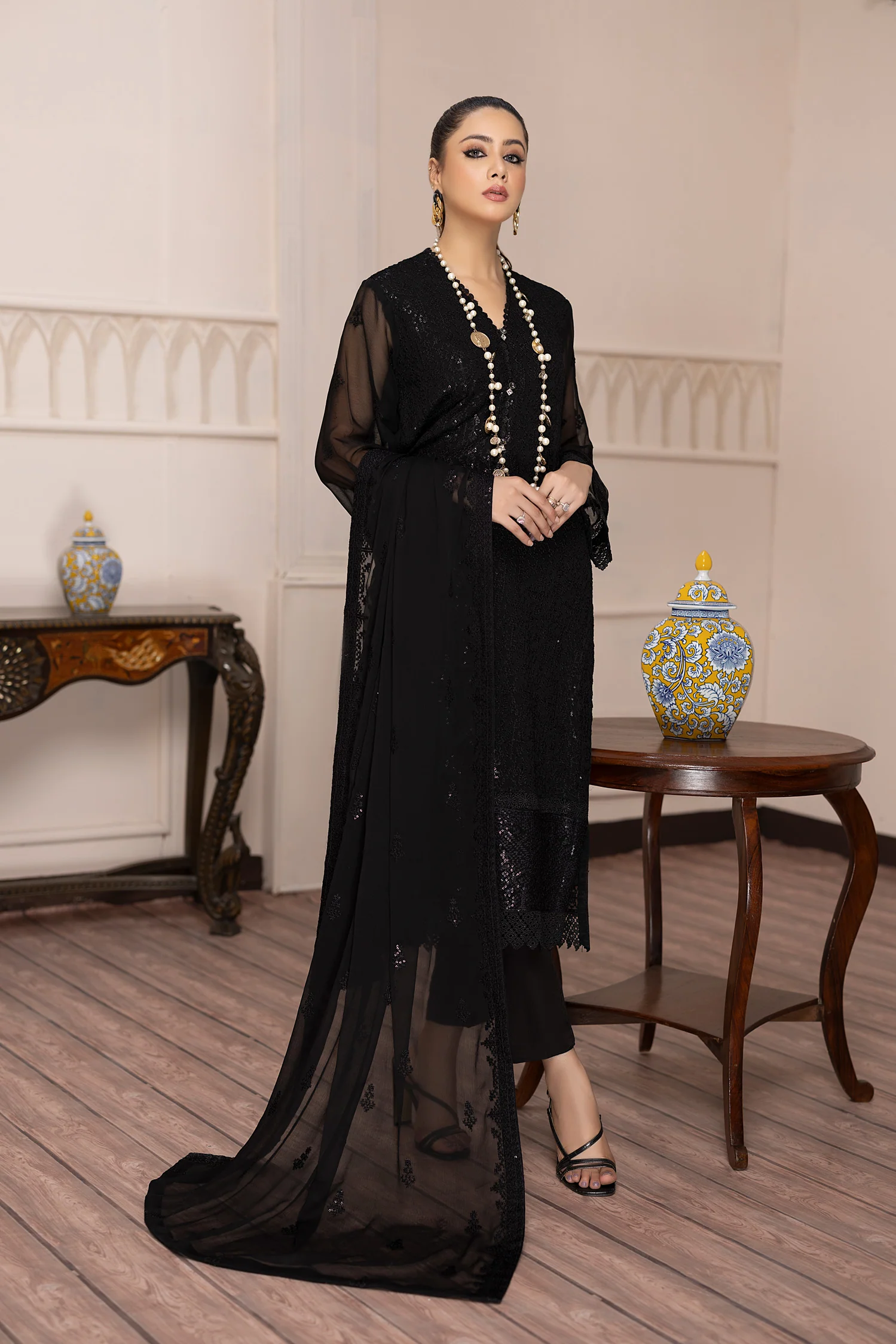 Darlet - Embroidered Chiffon Pret 3PC