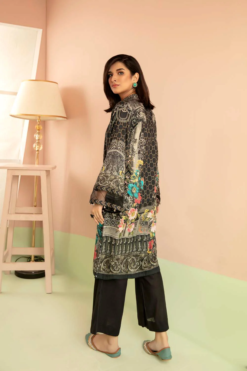 Darzil - Printed Stitch Kurti - Image 2
