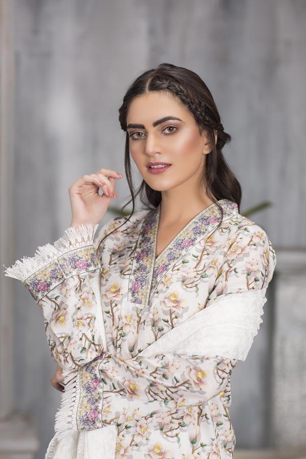 DAWN PINK - DIGITAL PRINTED LAWN (3 PIECE) - Image 3