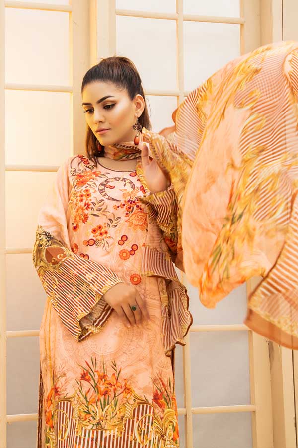 Del Rio - Digital Embroidered Viscose 3 Piece - Image 2