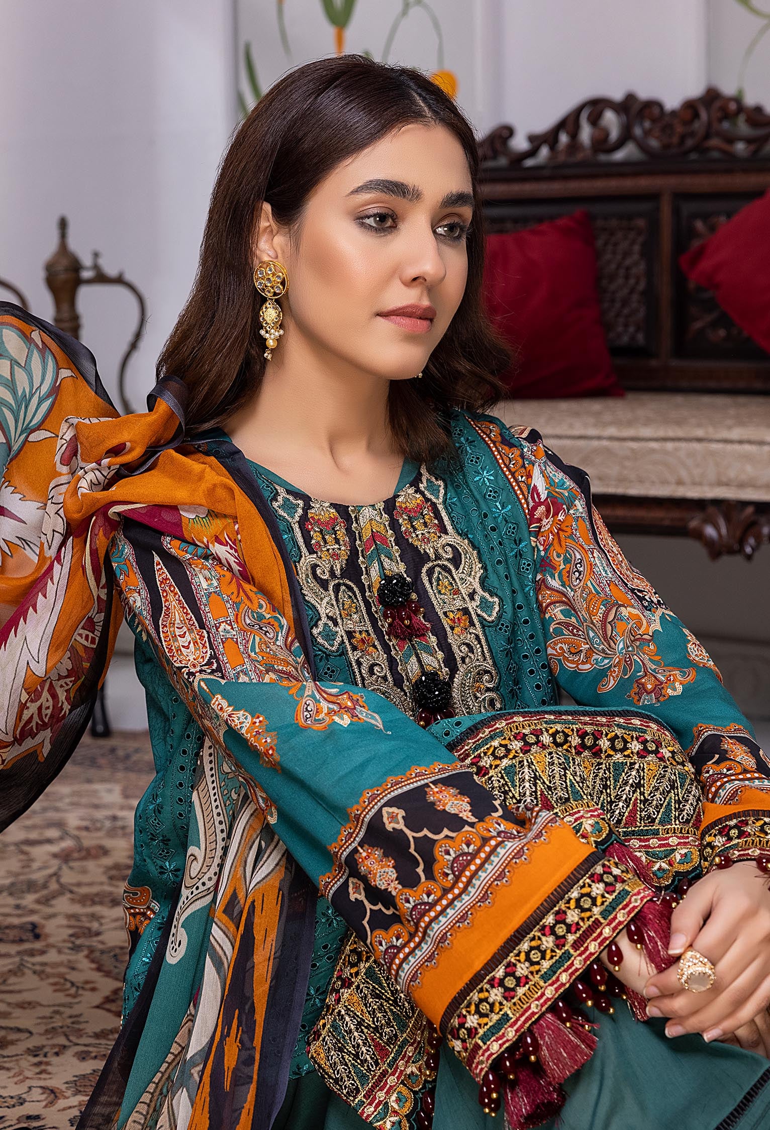 Deplin - Embroidered Chikankari Lawn 3PC - Image 3