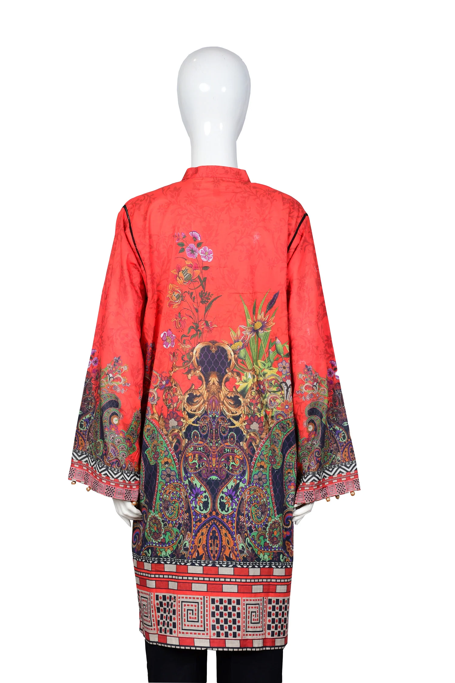 Devish - Digital Embroidered Stitched Lawn Kurti - Image 3