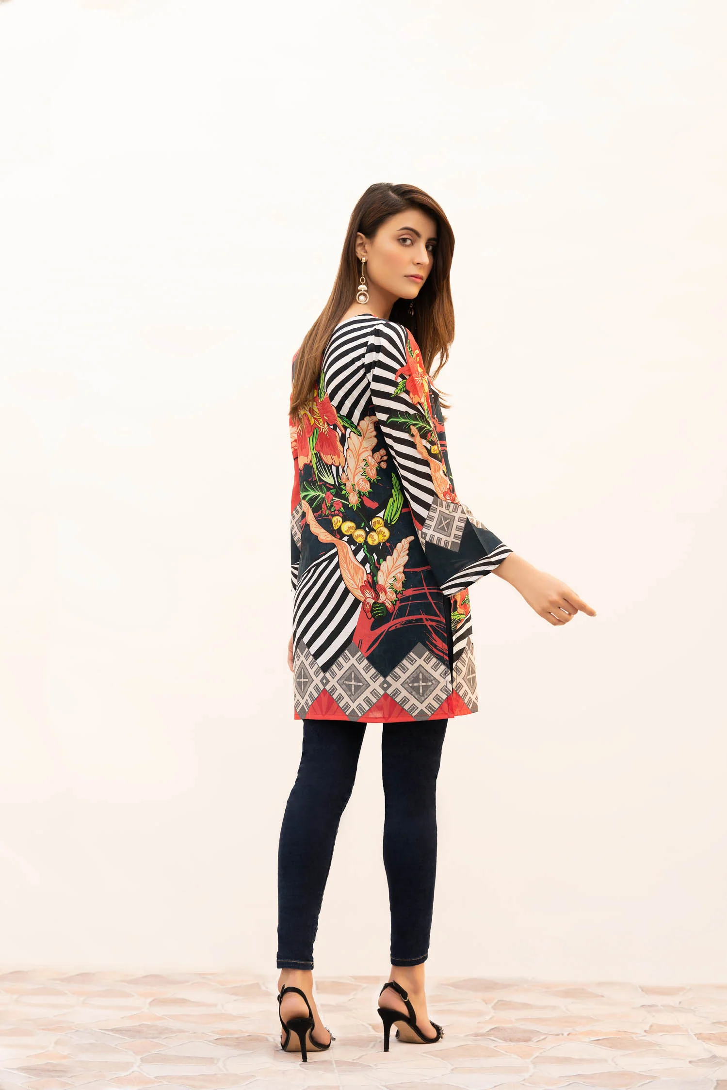 Ajax - Digital Printed Stitched Lawn Kurti - Image 2