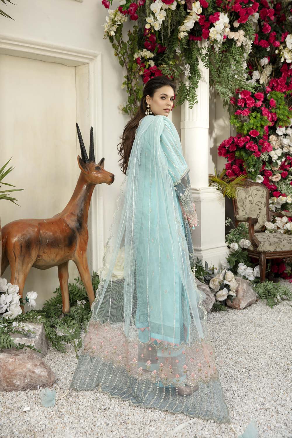 Drazzle - Schiffli Embroidered Lawn (3PC) - Image 2
