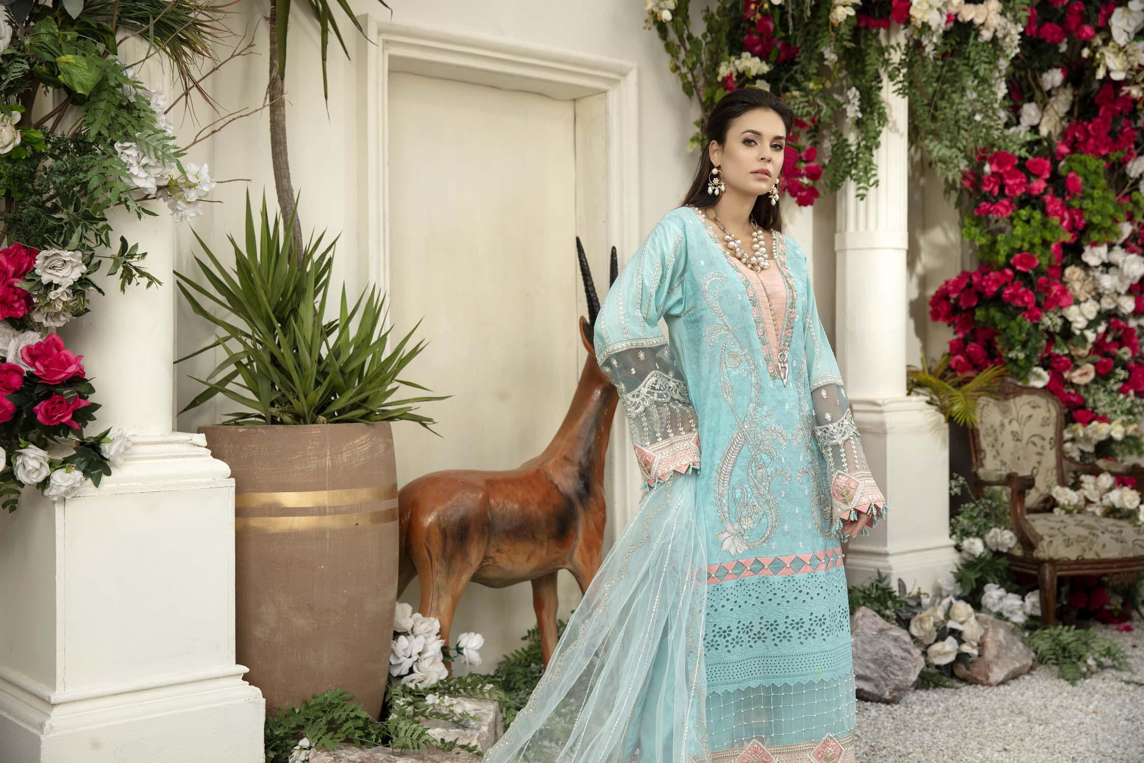 Drazzle - Schiffli Embroidered Lawn (3PC) - Image 4