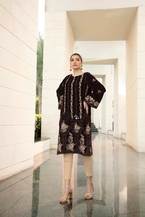 Duru - Embroidered Velvet Un-Stitched (2 Piece)
