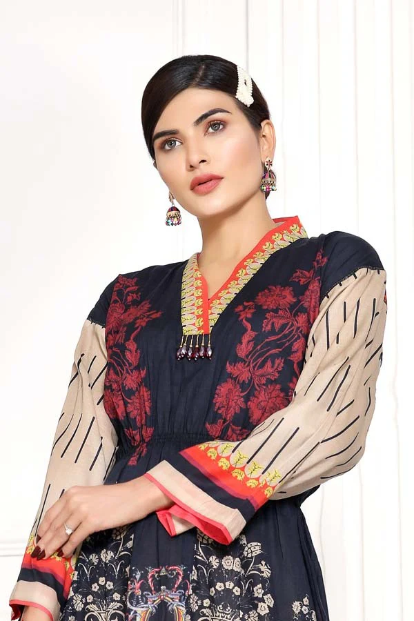 El Salva - Digital Printed Lawn Shirt (Unstitch) - Image 4
