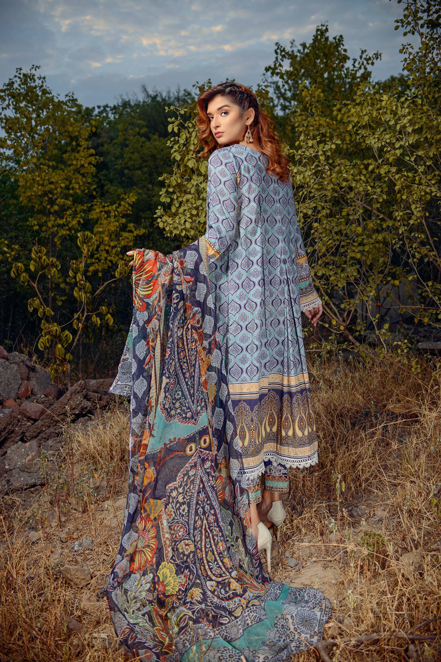 Elain - Digital Printed and Embroidered Lawn 3PC - Image 2