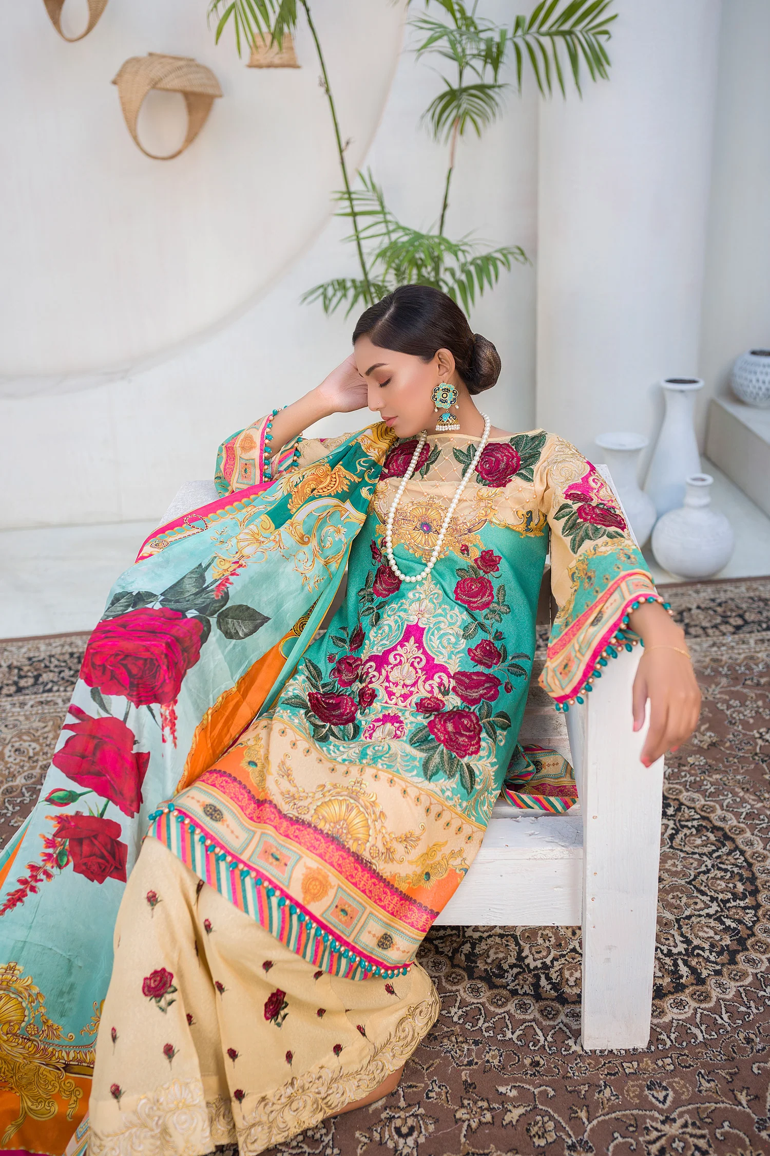 Elite - Digital Embroidered Lawn Karandi - Image 2