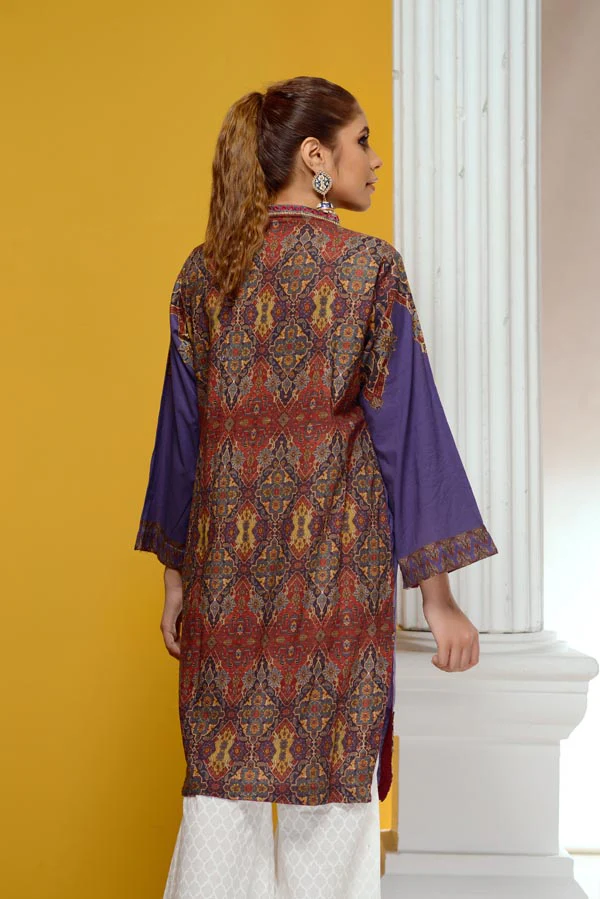 Elvin - Embroidered Lawn Stitch Shirt - Image 3
