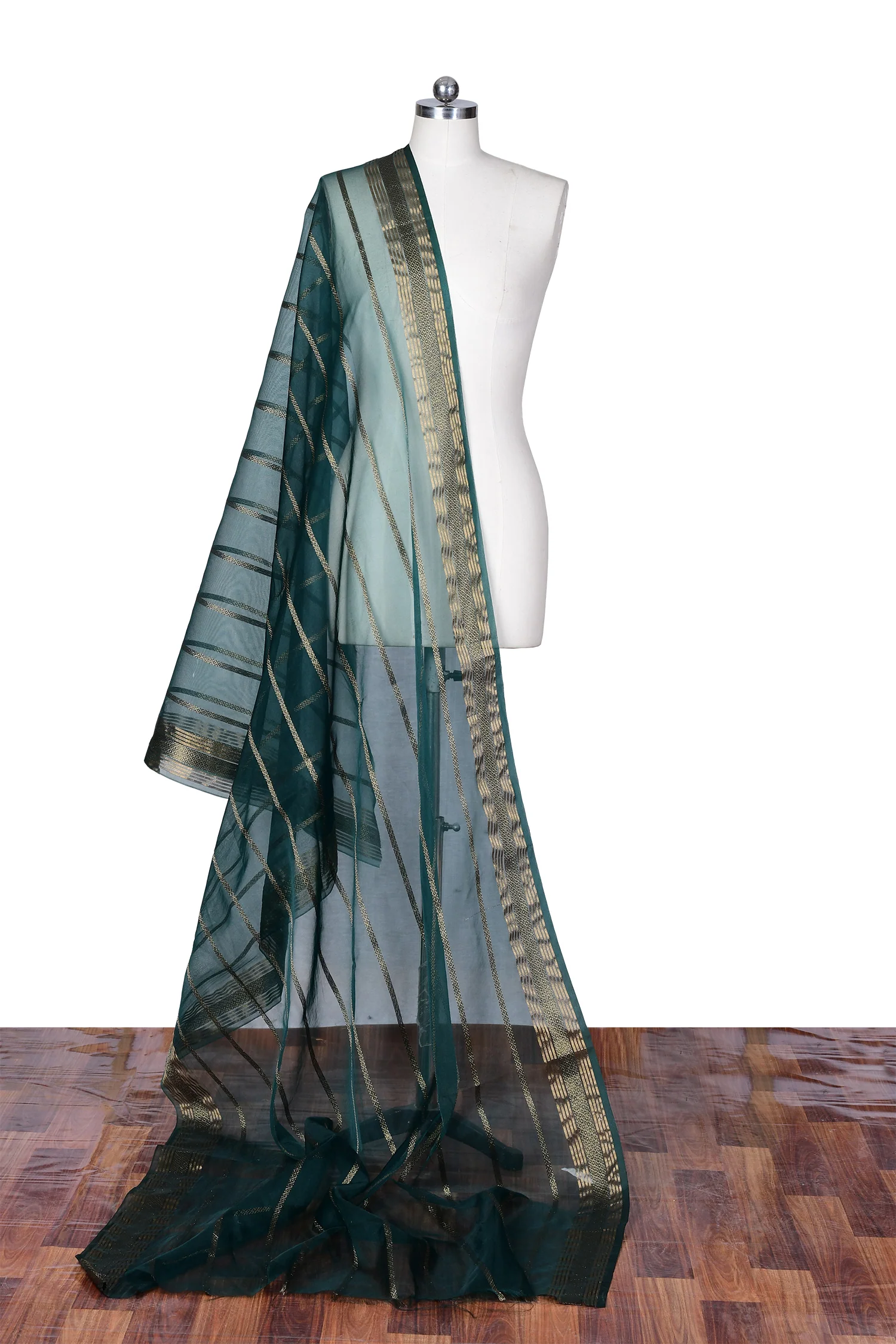 Embroidered Banarsi Net Dupatta