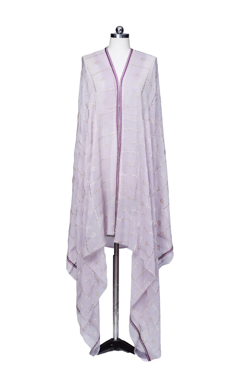 Embroidered Chiffon Dupatta - Image 2