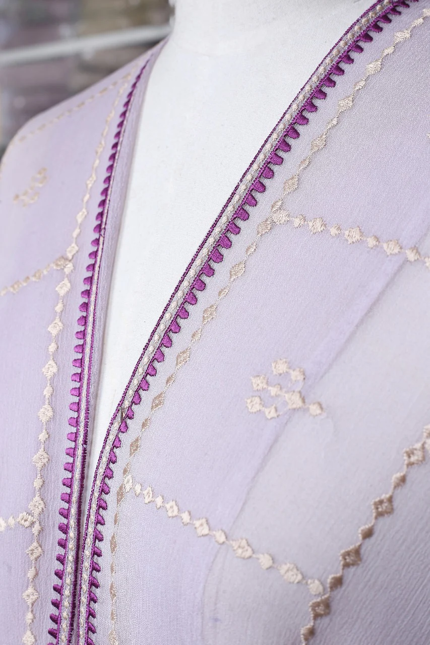 Embroidered Chiffon Dupatta - Image 3