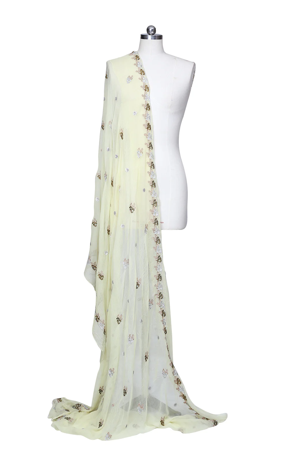 Embroidered Chiffon Dupatta