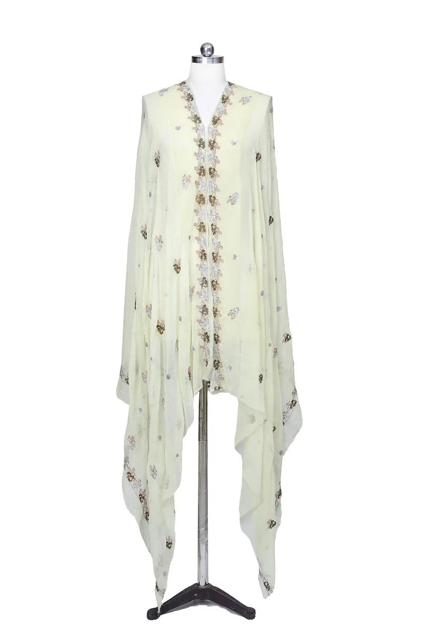 Embroidered Chiffon Dupatta - Image 3