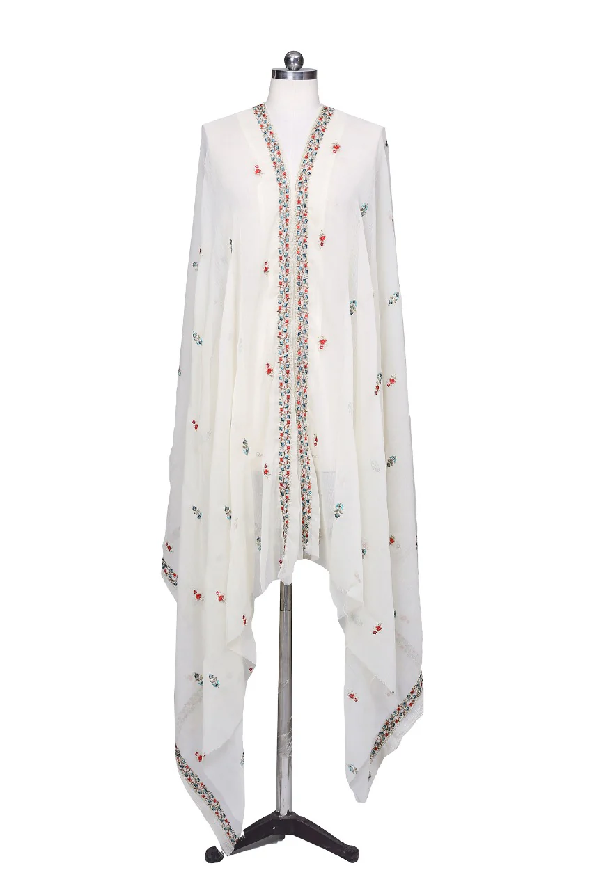 Embroidered Chiffon Dupatta - Image 2