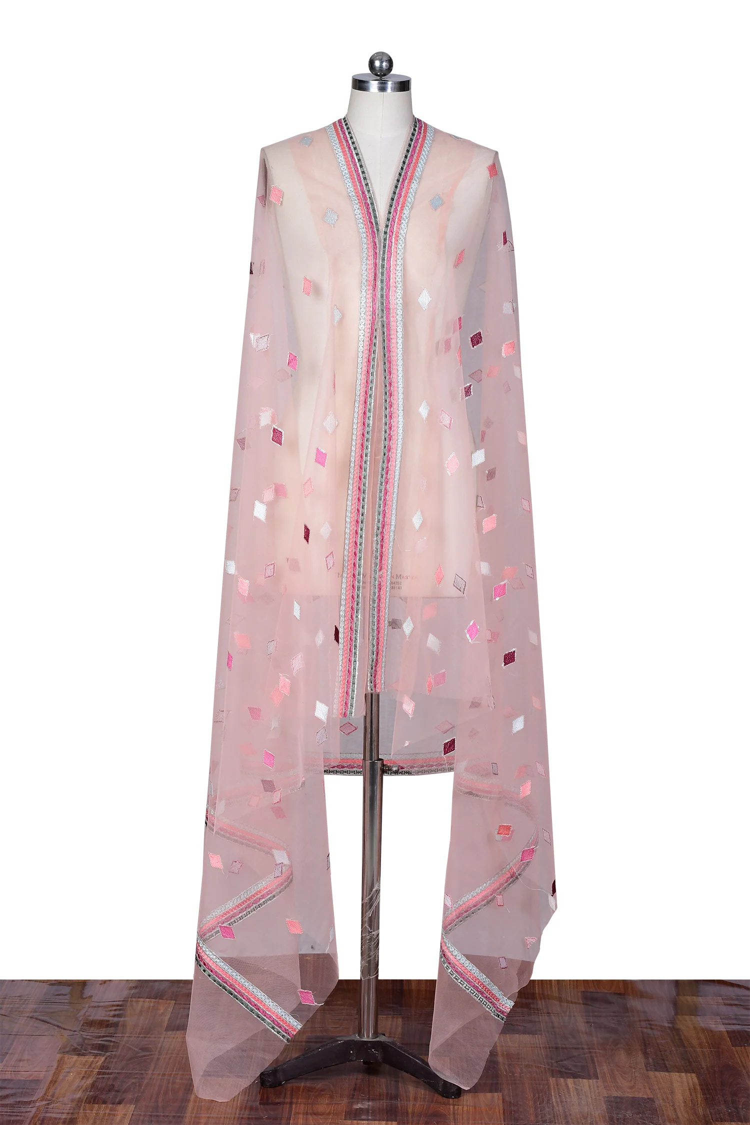 Embroidered Net Dupatta - Image 3