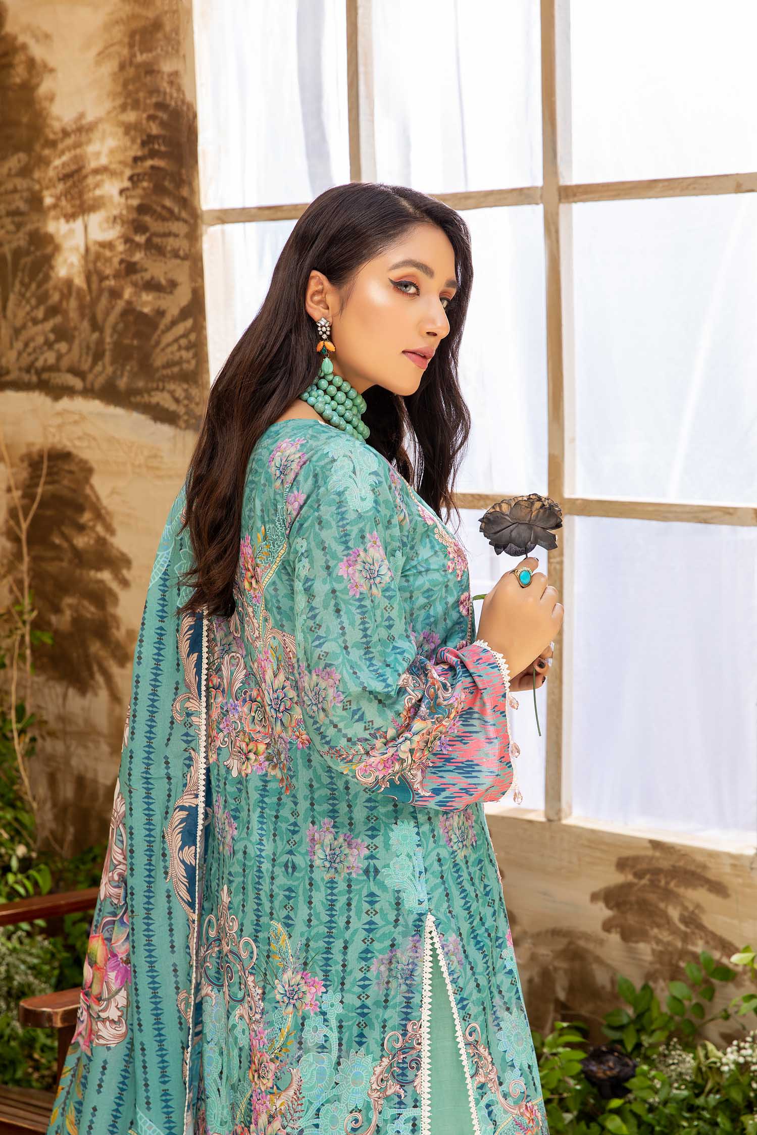 Emory - Digital Printed And Embroidered Lawn 3PC - Image 3