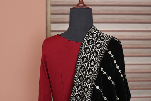 Emperor - Embroidered Velvet Shawl - Image 3