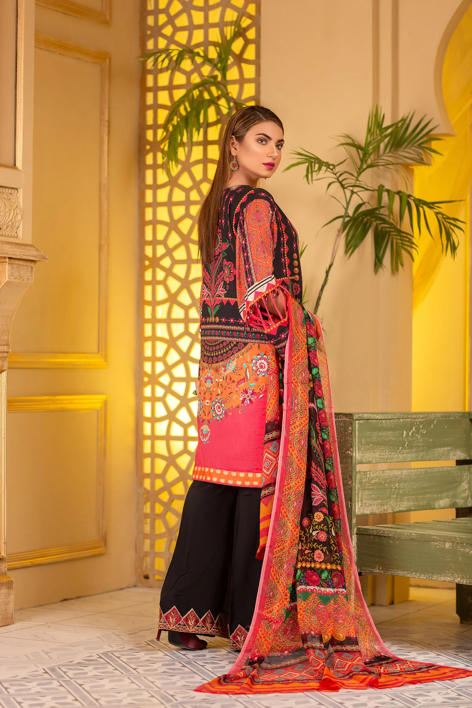 Engrossing - Digital Printed and Embroidered Suvic Lawn 3PC - Image 2