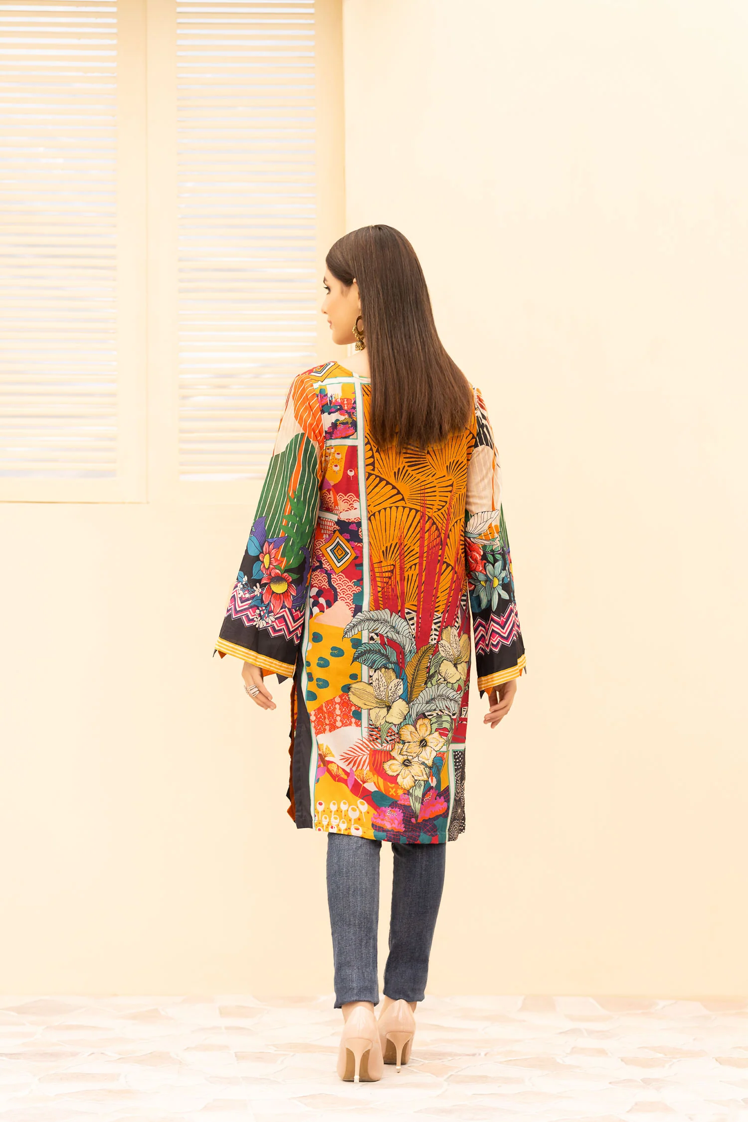 Ervin - Digital Printed Stitched Lawn Kurti - Image 2