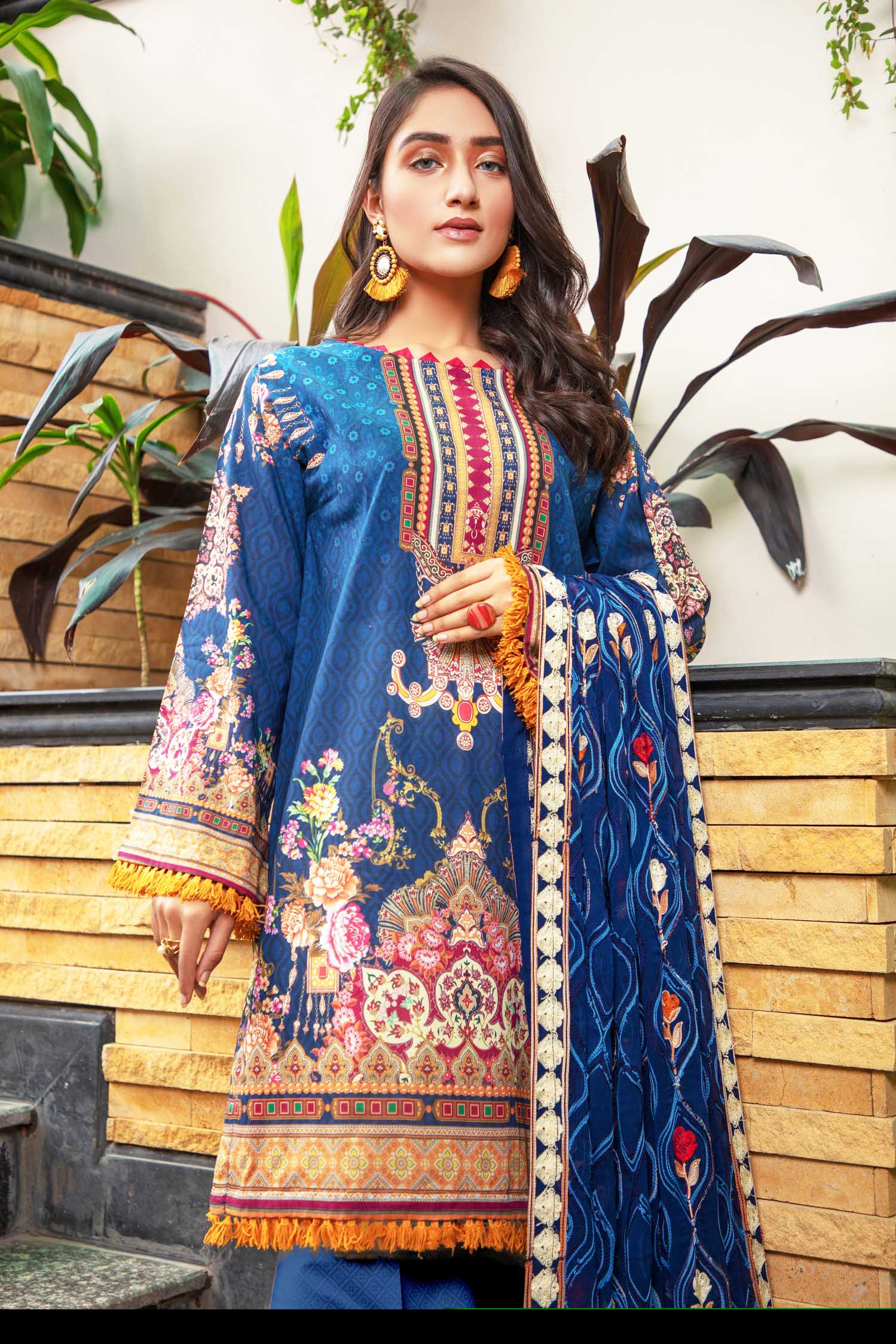 Exquisite - Digital Printed & Embroidered Lawn 3PC - Image 2