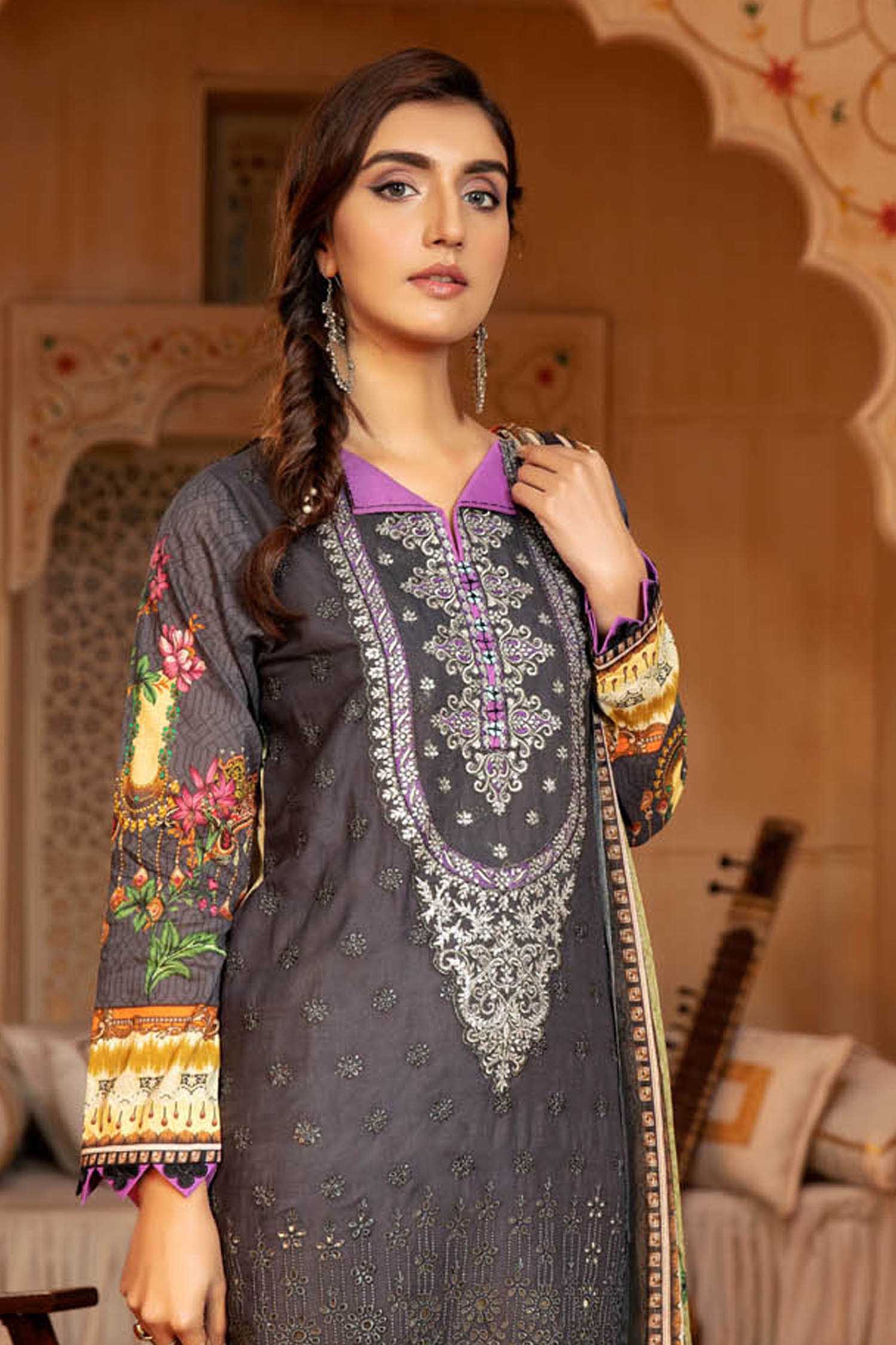Fairy Trod - Schiffli Embroidered Lawn 3PC - Image 3