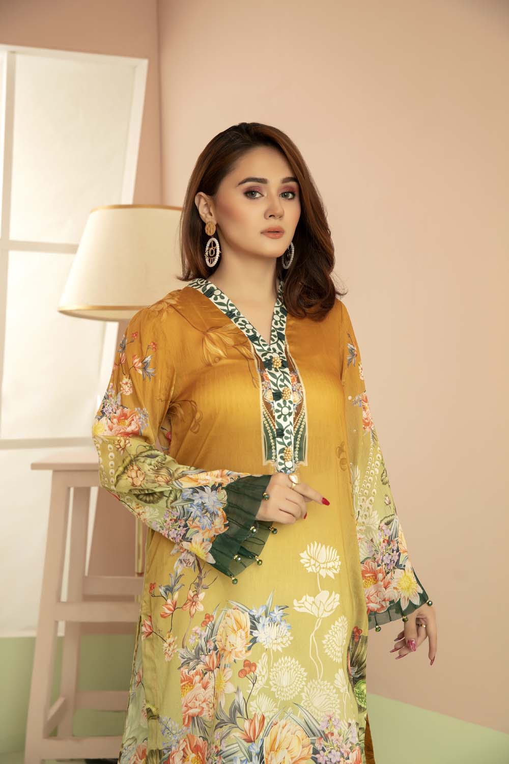 Falm - Printed Stitch Kurti - Image 2