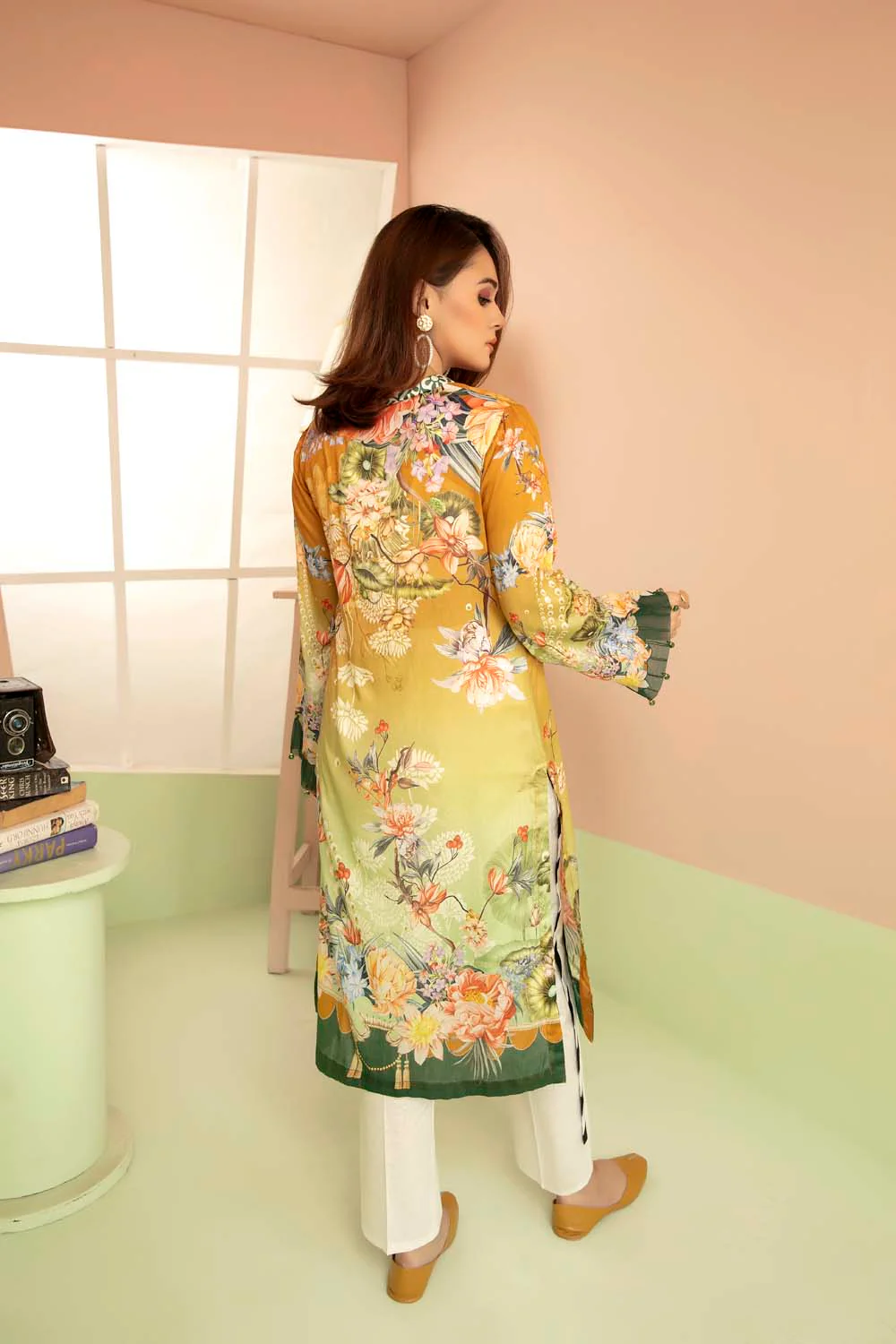 Falm - Printed Stitch Kurti - Image 3